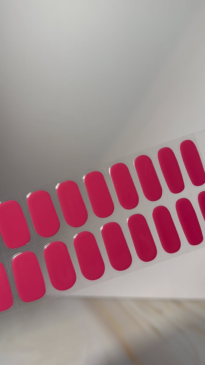 Red My Mind Gel Nail Sticker Set