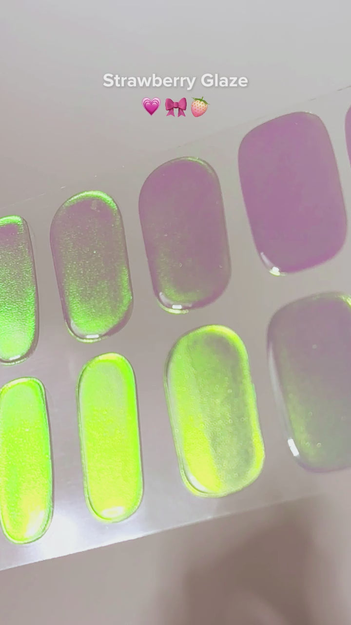 Pink Soda Pop Gel Nail Sticker Set