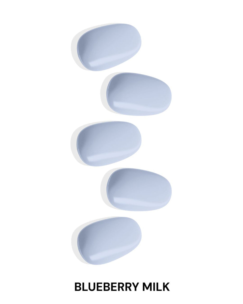 Blueberry Milk Gel Nail Sticker Set