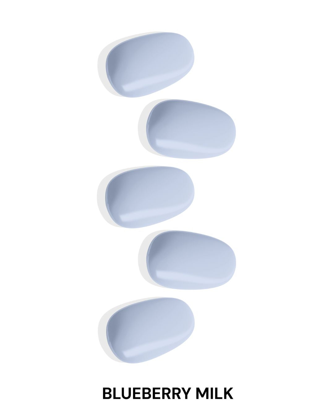 Blueberry Milk Gel Nail Sticker Set