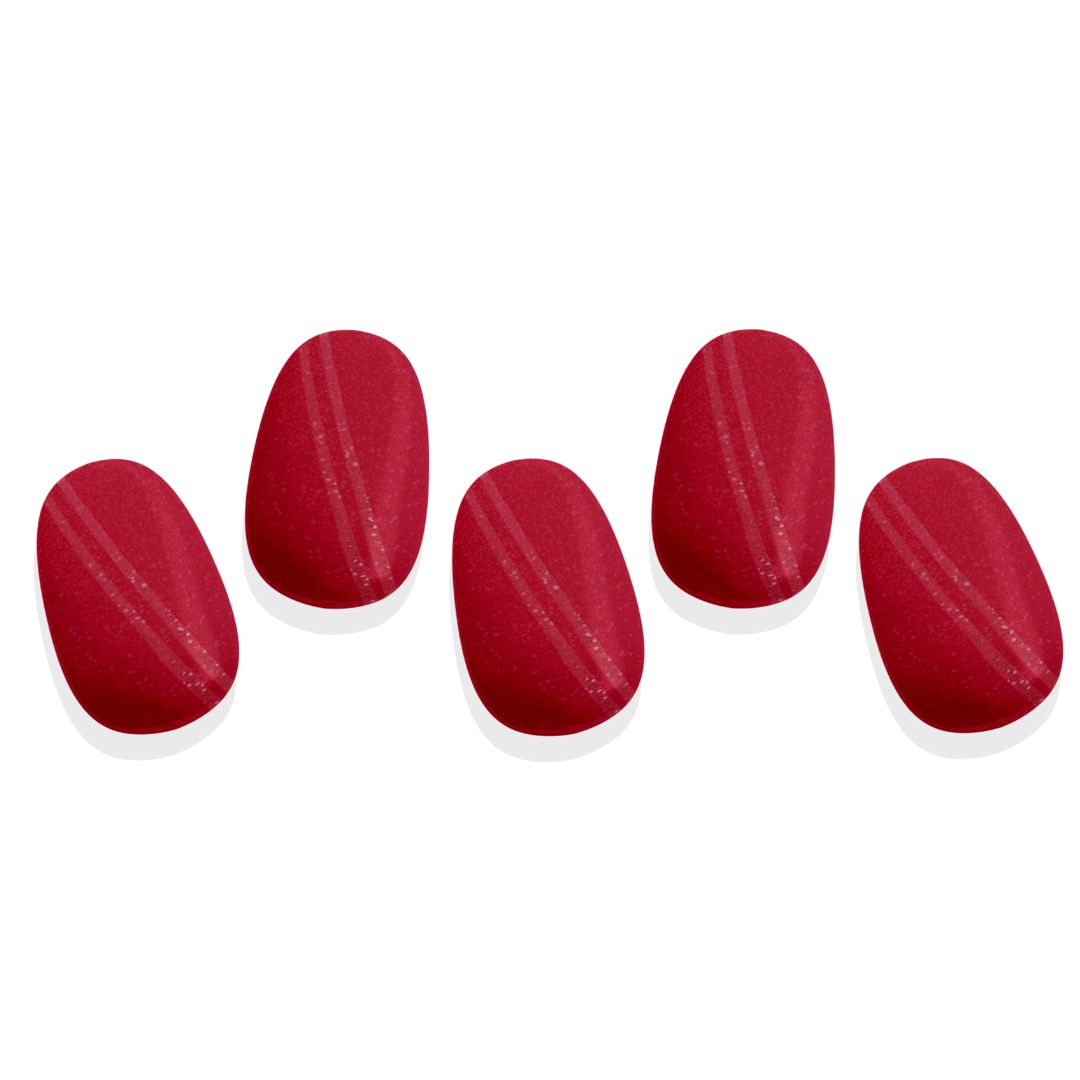 Candy Cane Cat Eye Gel Nail Sticker Set