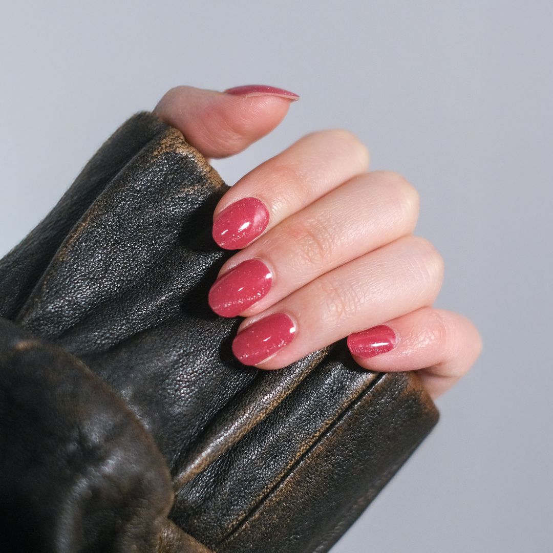 Candy Cane Cat Eye Gel Nail Sticker Set