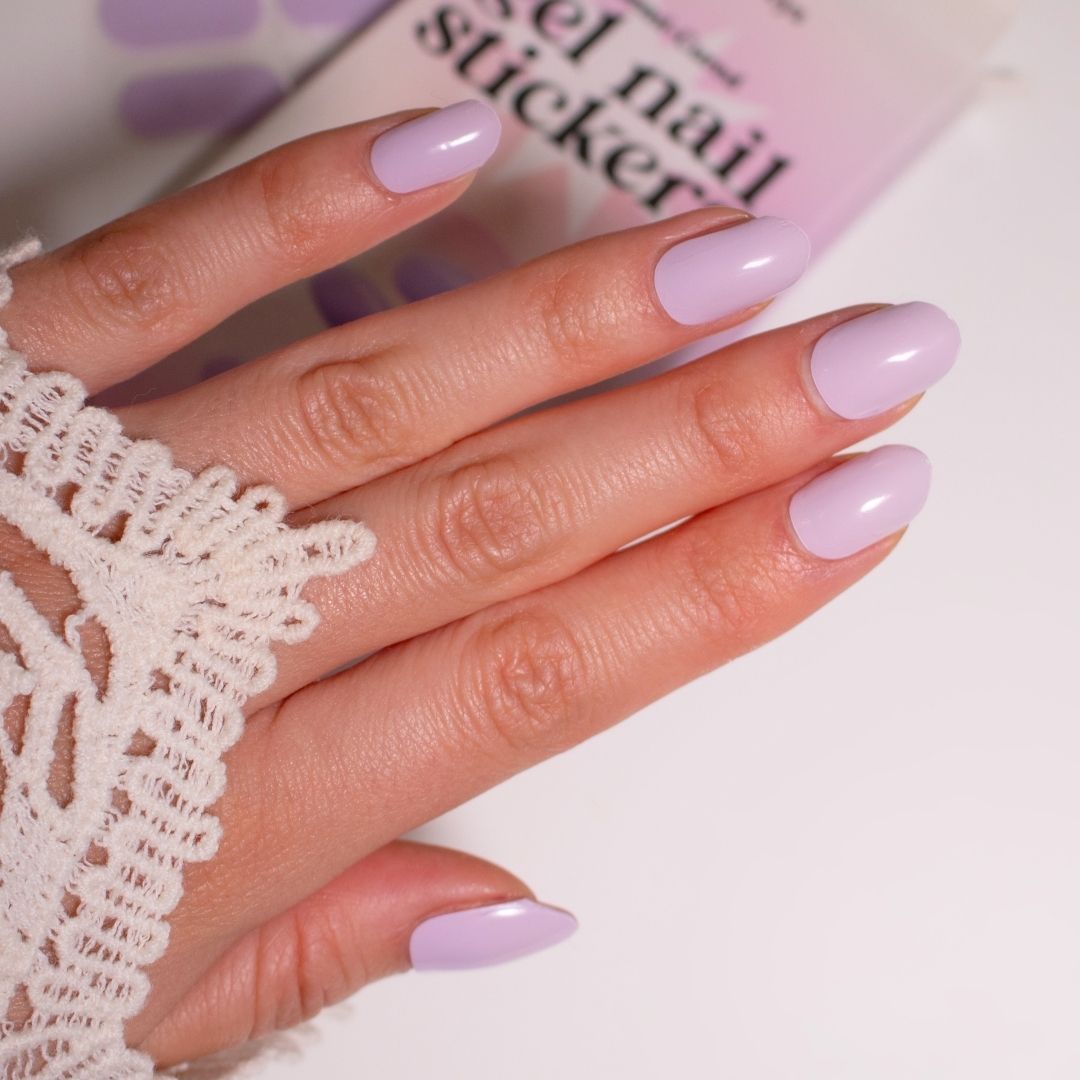 French Lavender Nail Sticker Set