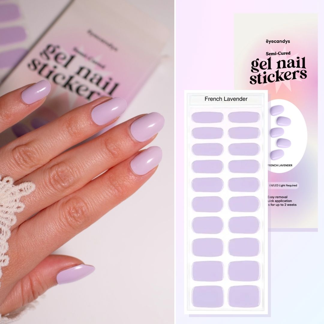 French Lavender Nail Sticker Set