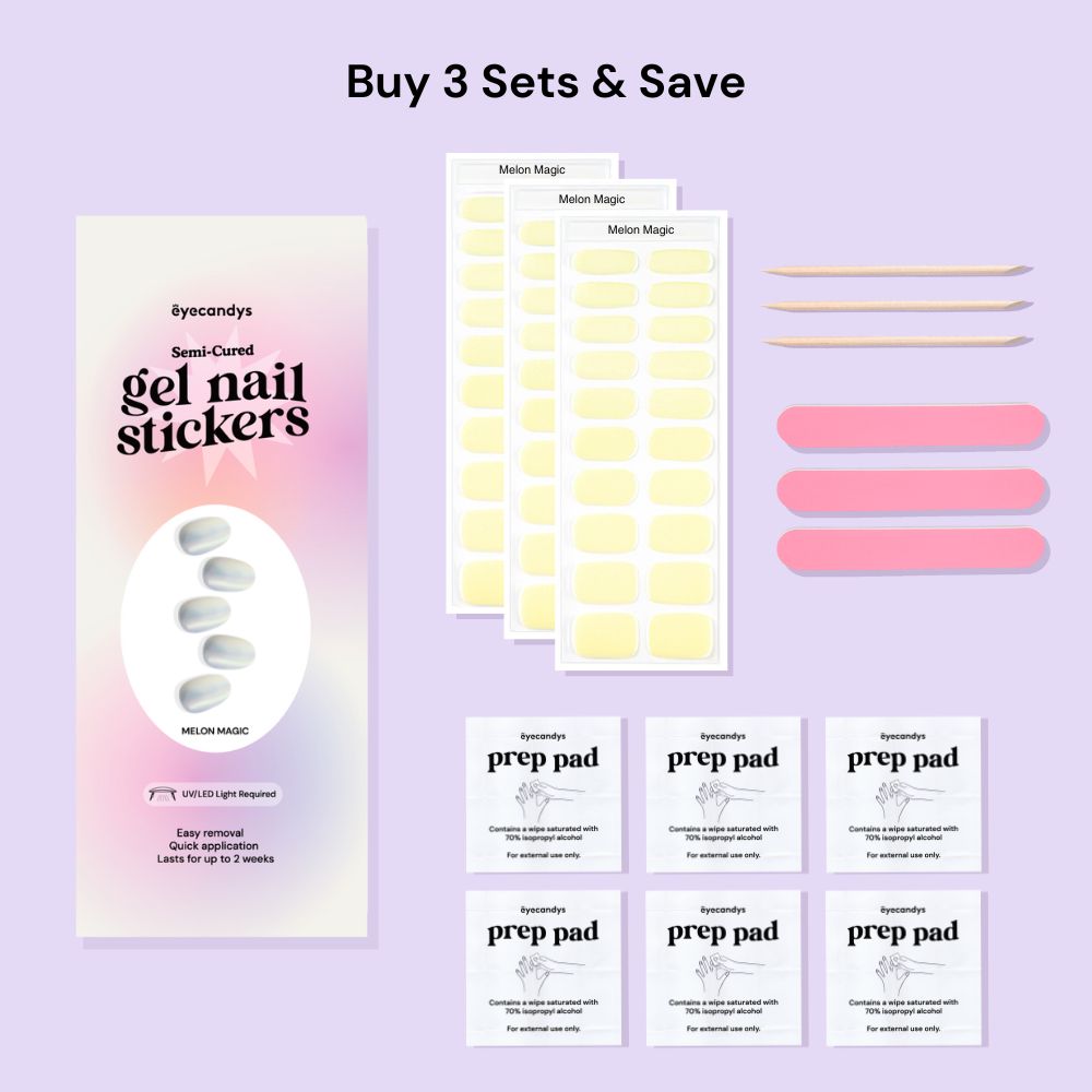 Melon Magic Gel Nail Sticker Set