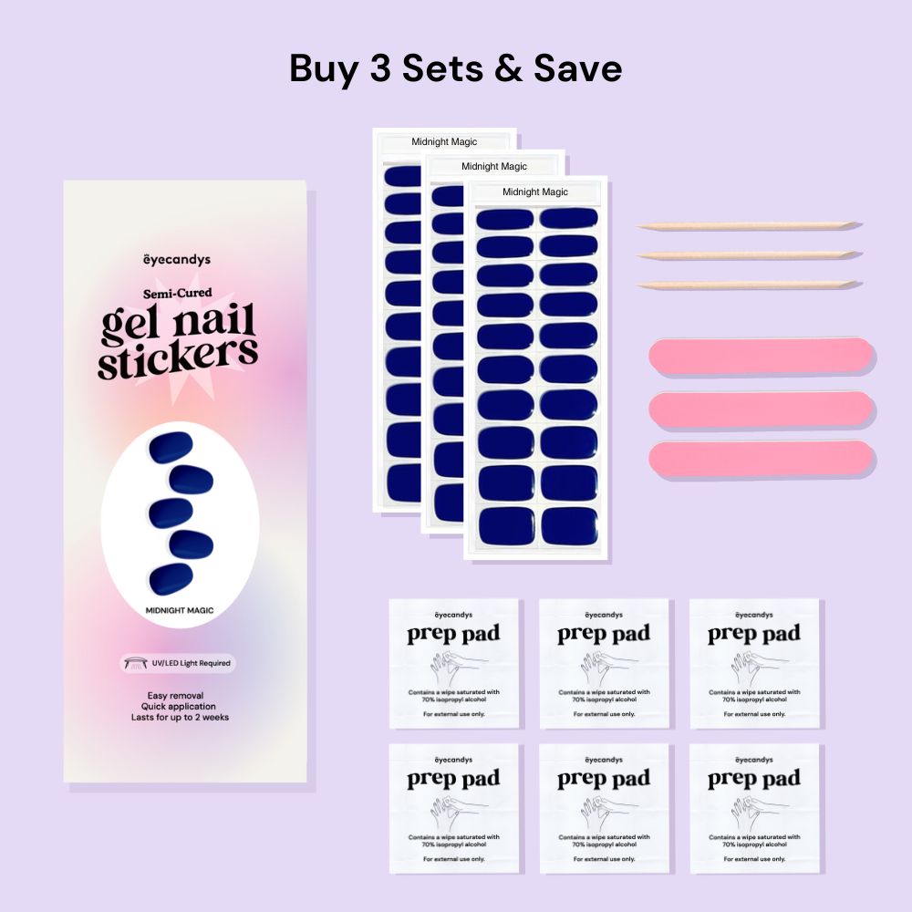 Midnight Magic Gel Nail Sticker Set