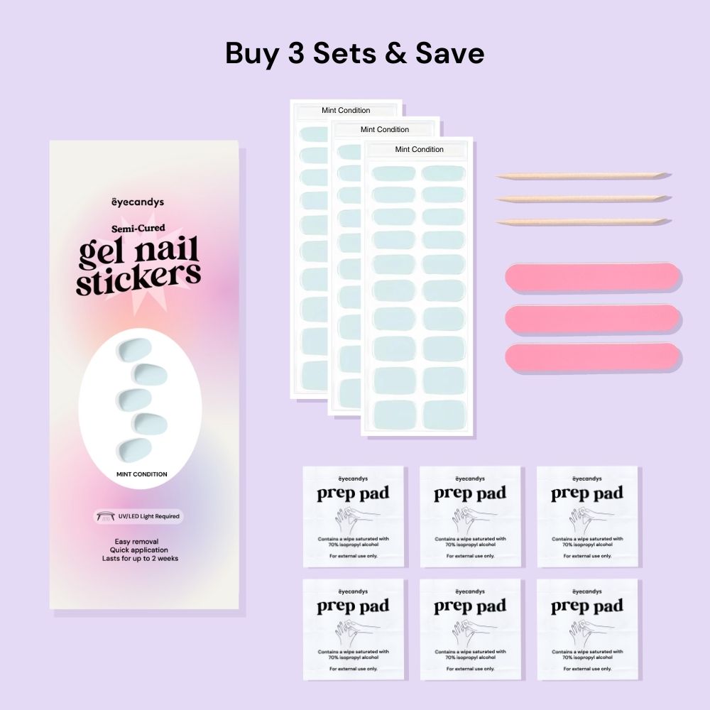 Mint Condition Gel Nail Sticker Set