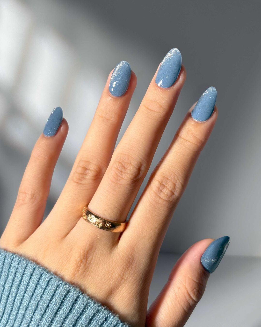 Denim Sugar Gel Nail Sticker Set
