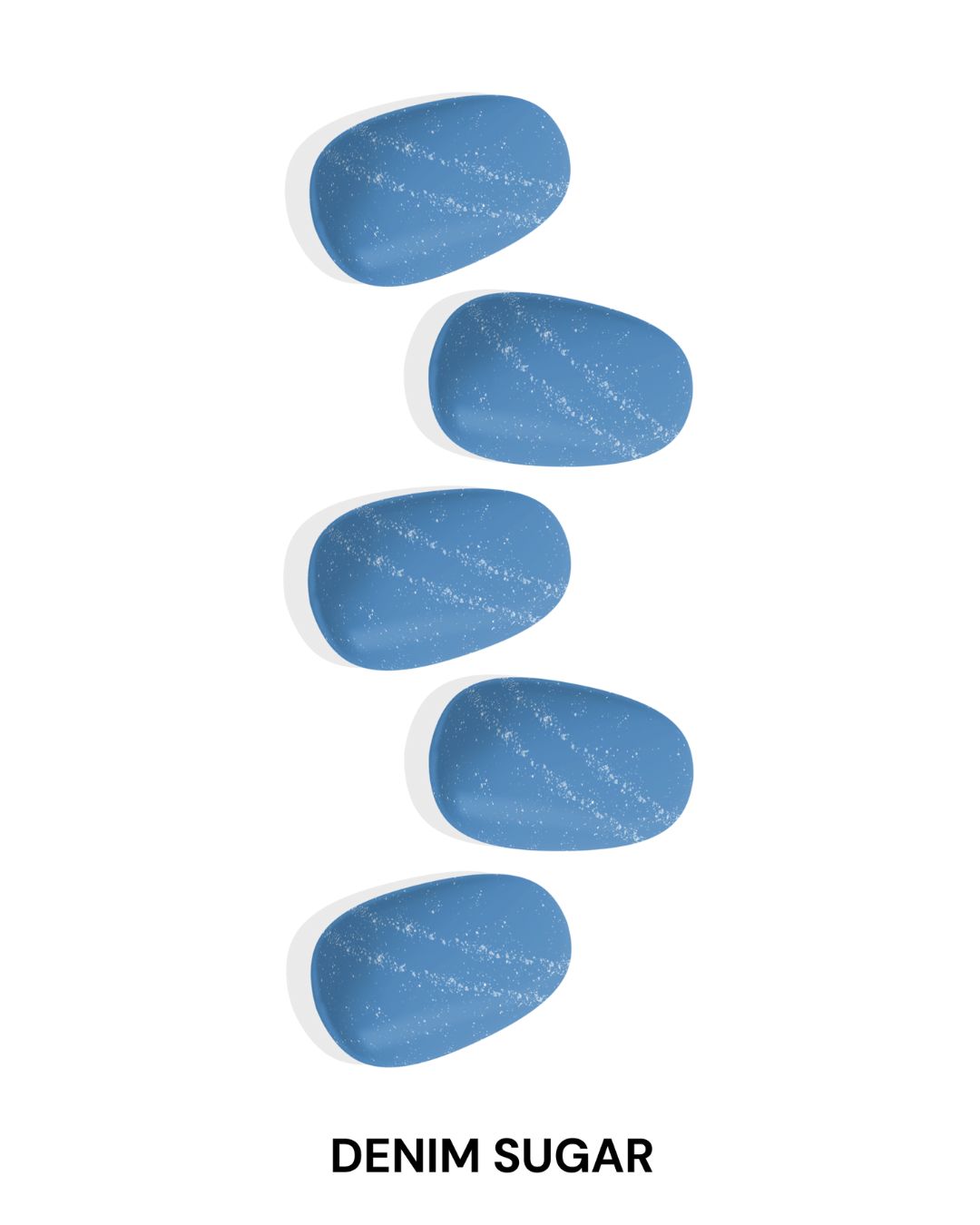 Denim Sugar Gel Nail Sticker Set