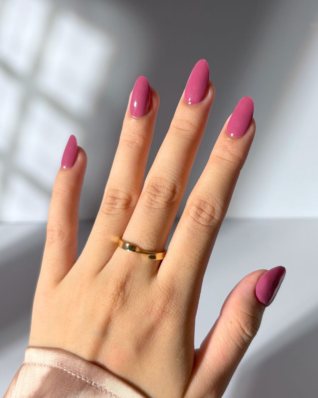Raspberry Milk Gel Nail Sticker Set