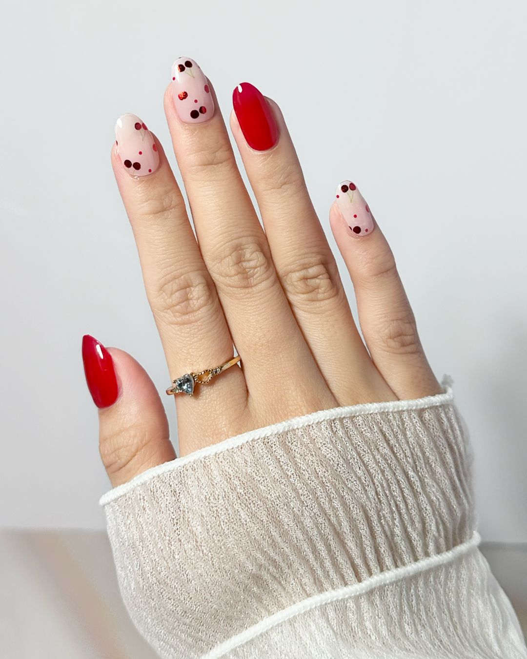 Petite Cherry Gel Nail Sticker Set