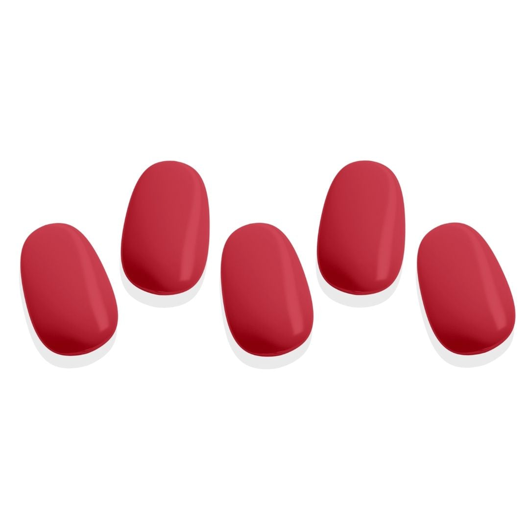 Red My Mind Gel Nail Sticker Set