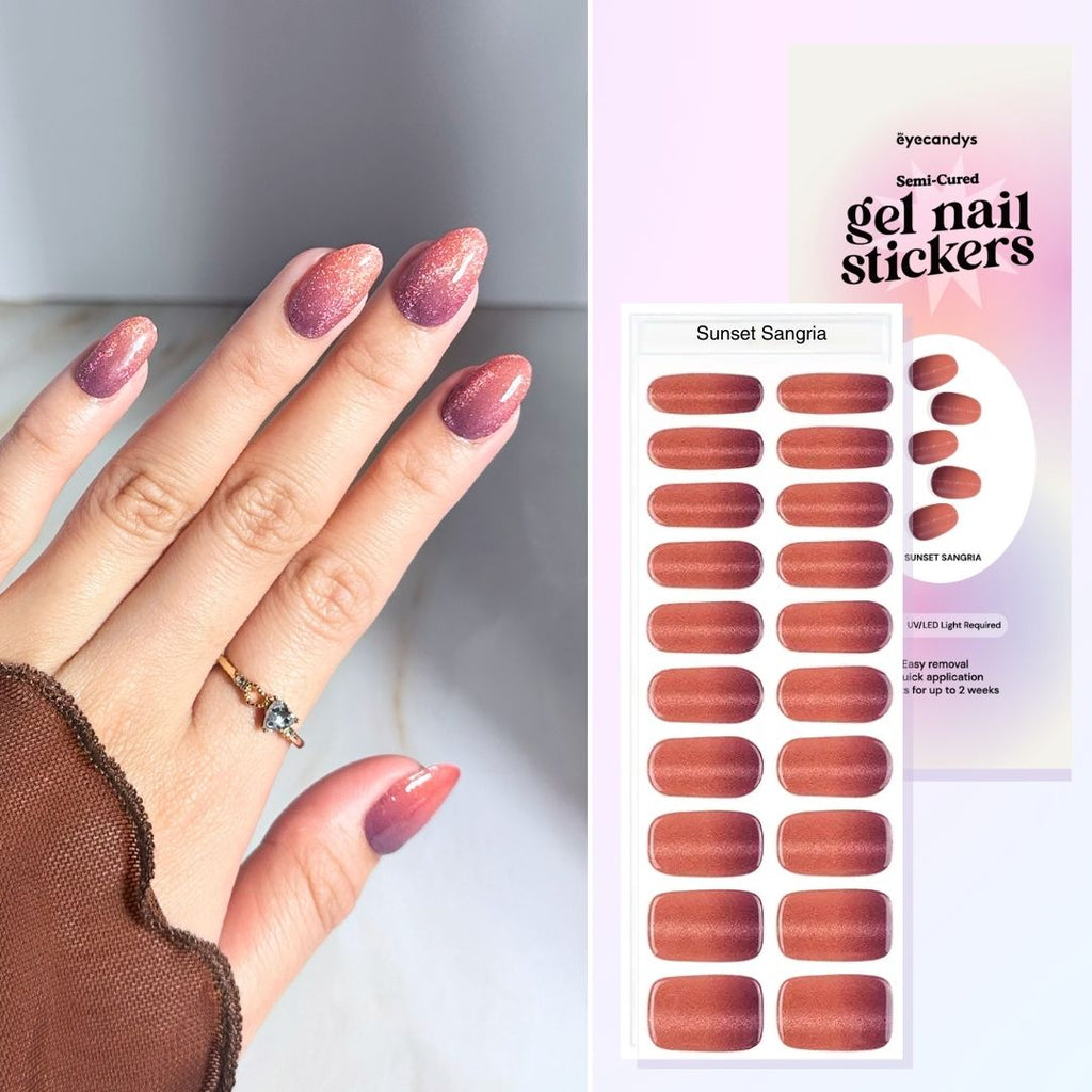 Sunset Sangria Gel Nail Sticker Set
