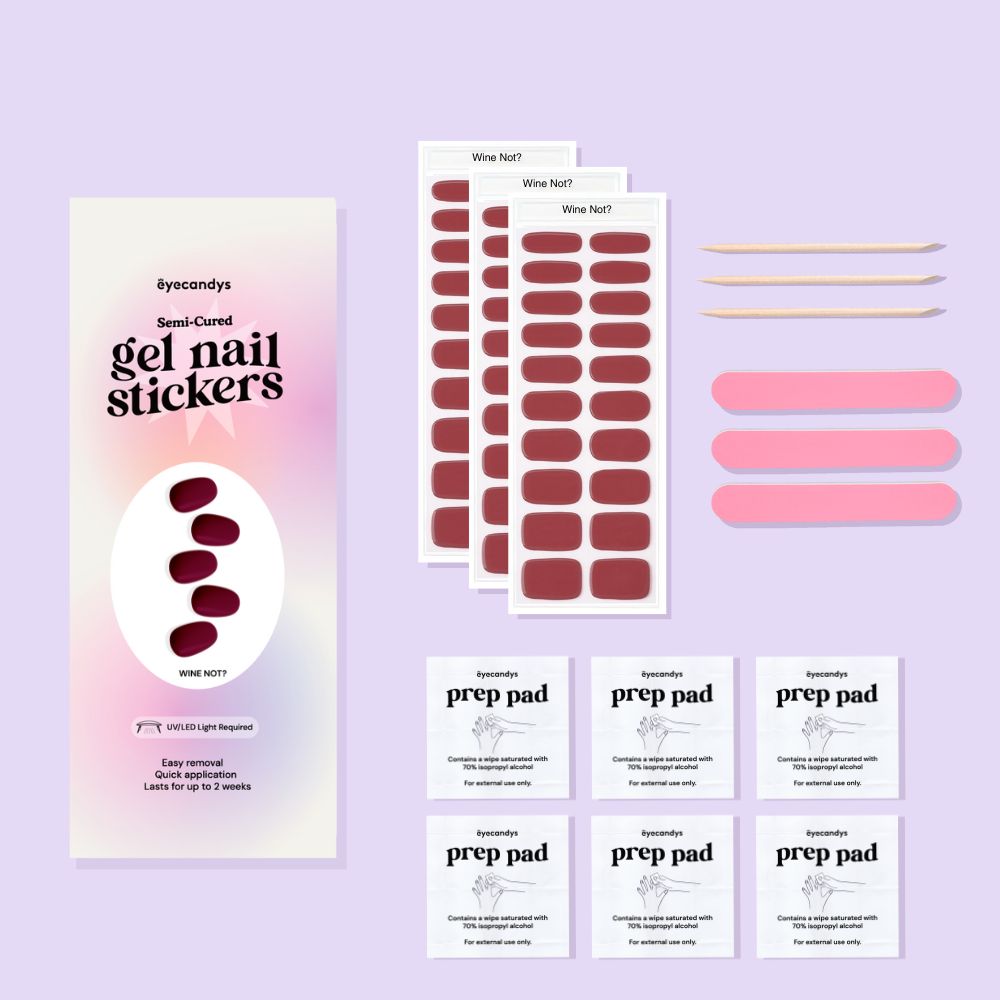 Wine Not? Gel Nail Sticker Set
