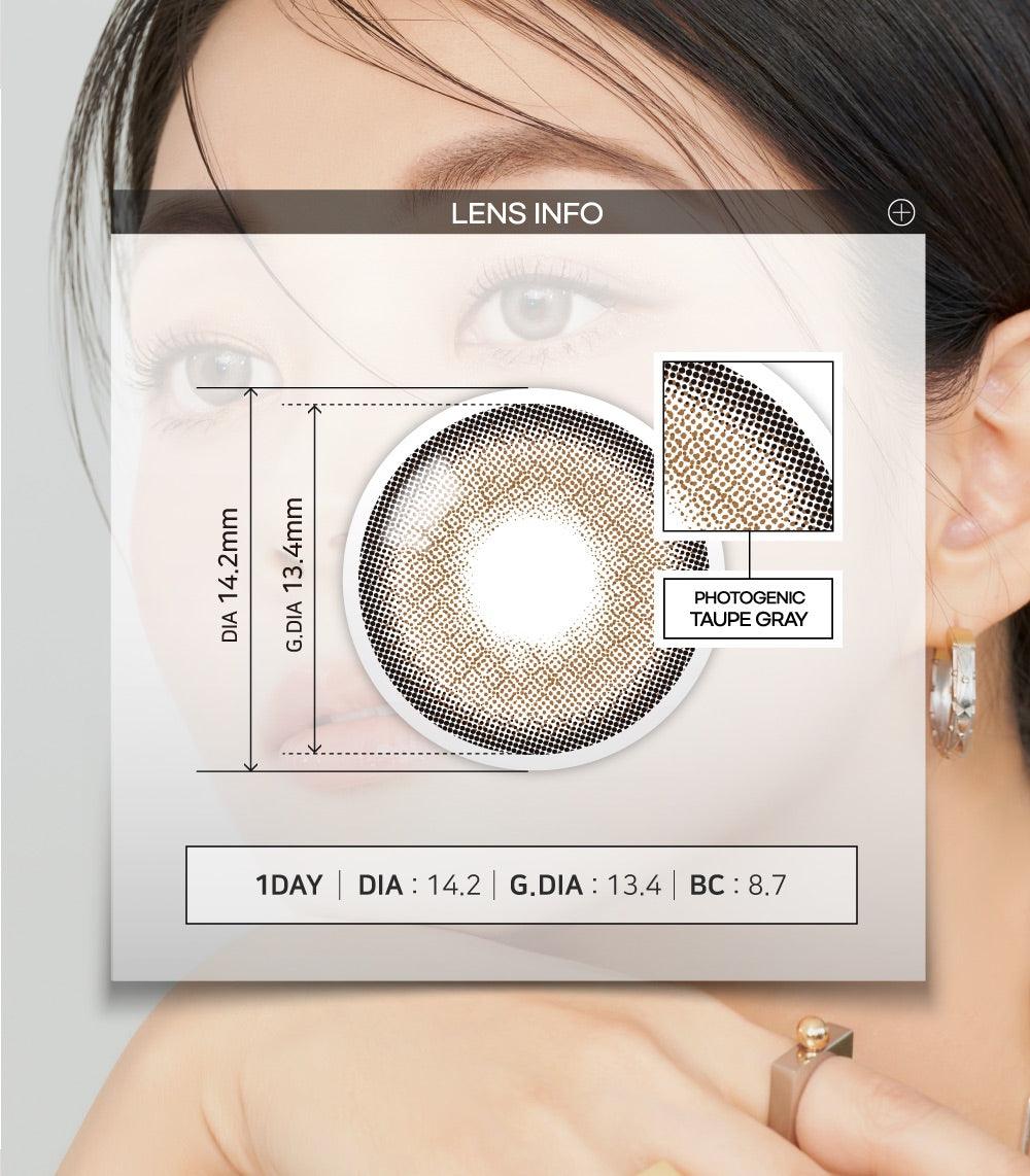 Photogenic 1-Day Taupe Grey (10pk)