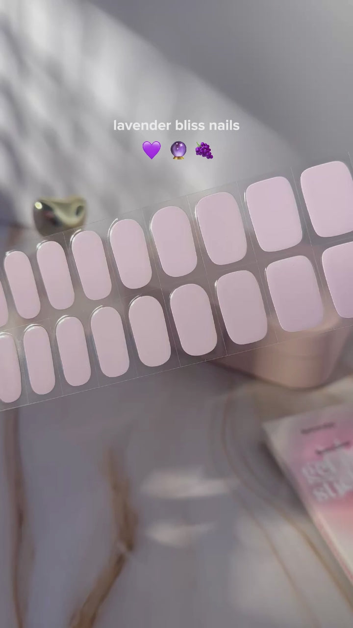 French Lavender Nail Sticker Set