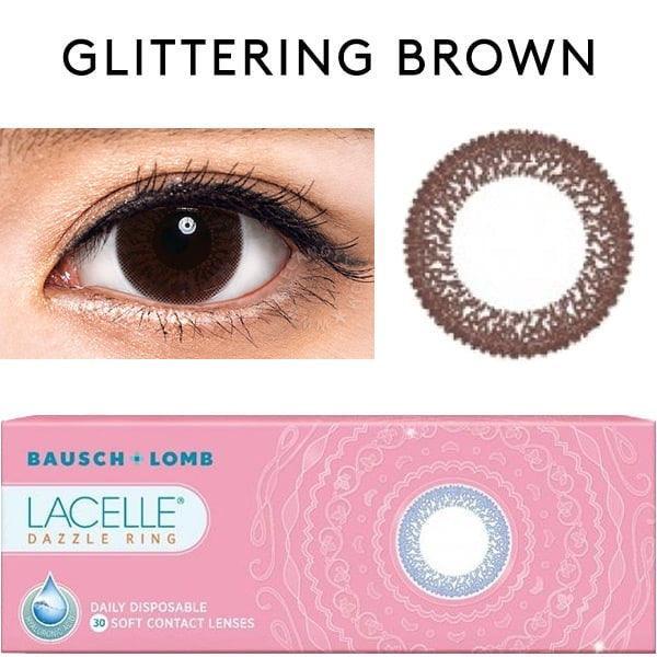 Lacelle Dazzle Ring Glittering Brown (30pk)