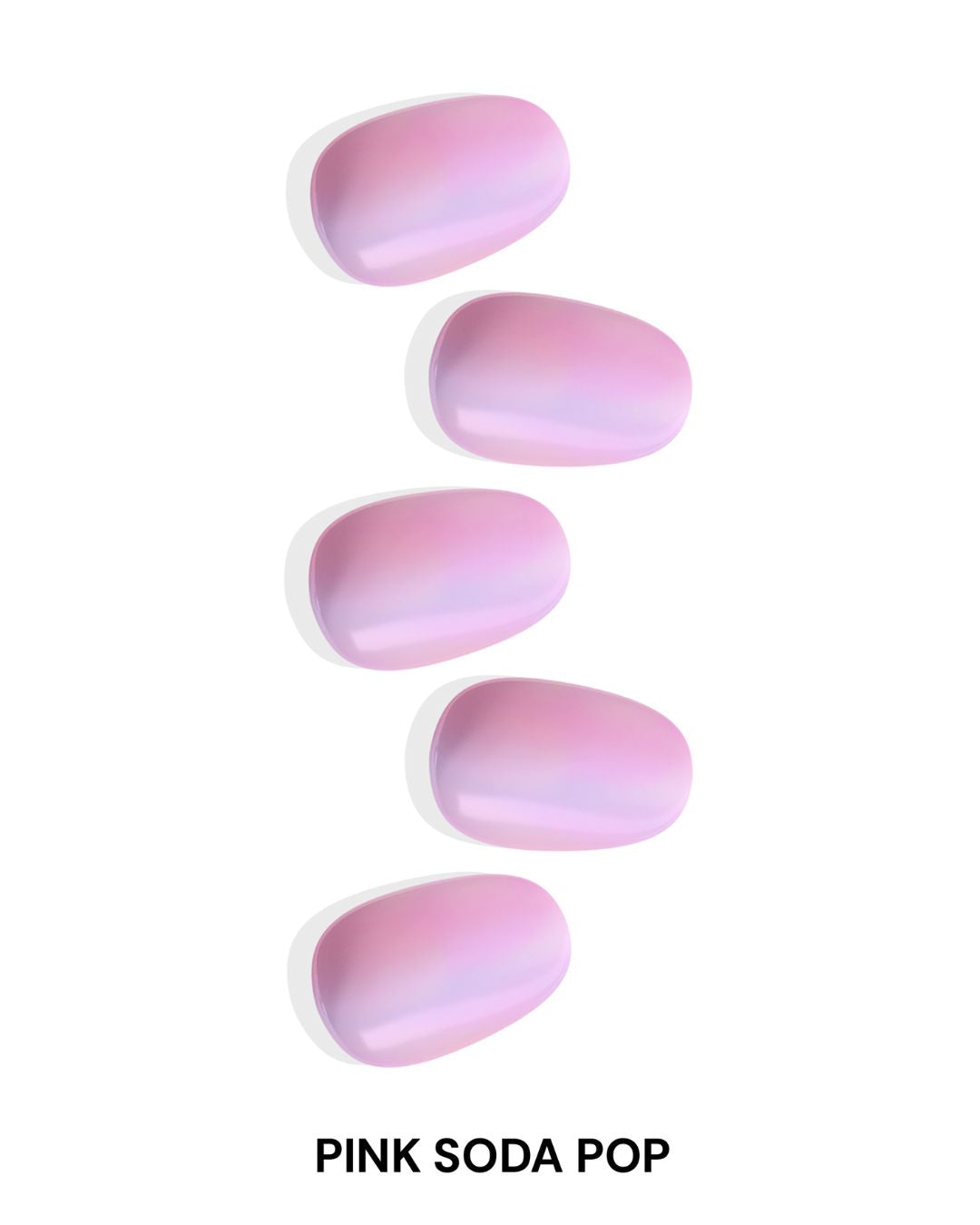 Pink Soda Pop Gel Nail Sticker Set