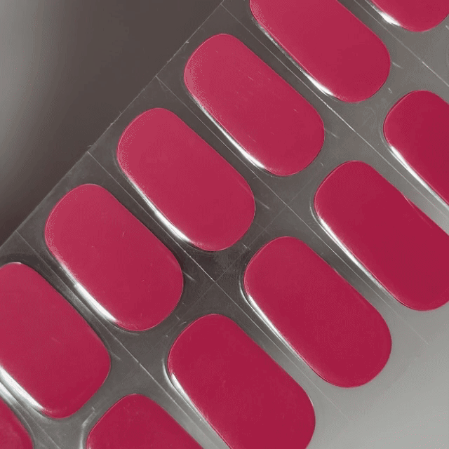 Raspberry Milk Gel Nail Sticker Set